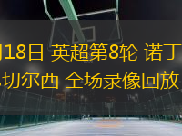 10月18日 英超第8輪 諾丁漢森林vs切爾西 全場錄像回放